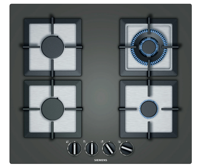 iQ500 Gazlı Ocak 60 cm Sert cam, Antrasit gri- EP6A9HB20