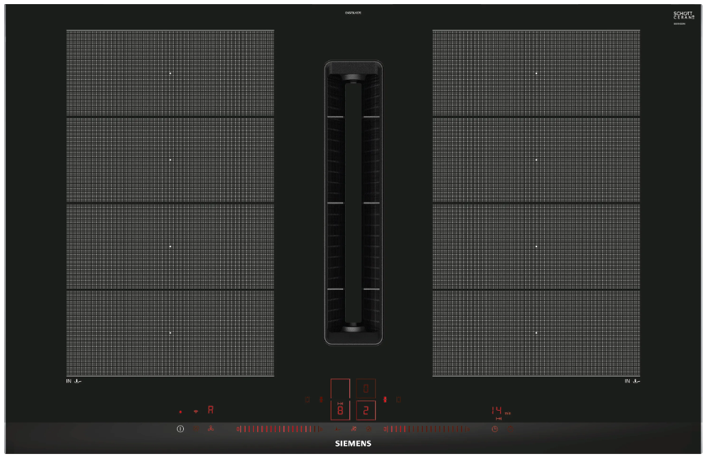 iQ700 Davlumbaz Entegreli İndüksiyon Ocak,, 80 cm Çerçeveli Montaj -  EX875LX67E