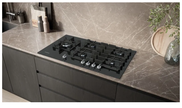 IQ700 Gas hob 90 cm Tempered glass, Black - ER9A6SH40