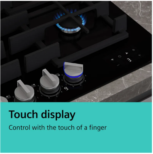 IQ700 Gas hob 90 cm Tempered glass, Black - ER9A6SH40