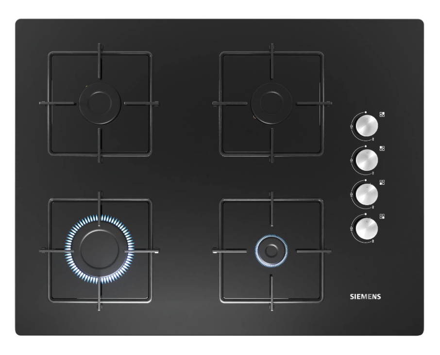 iQ300 Gazlı Ocak 67 cm Sert cam, Siyah-  EO7C6PO12O