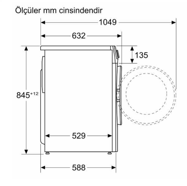 iQ300 Çamaşır Makinesi 10 kg maks. 1200 dev./dak. -  WG52A203TR