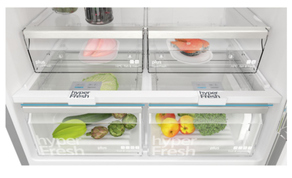 iQ500 Üstten Donduruculu Buzdolabı 186 x 86 cm Kolay temizlenebilir Inox, Total noFrost- KD86NAID1N